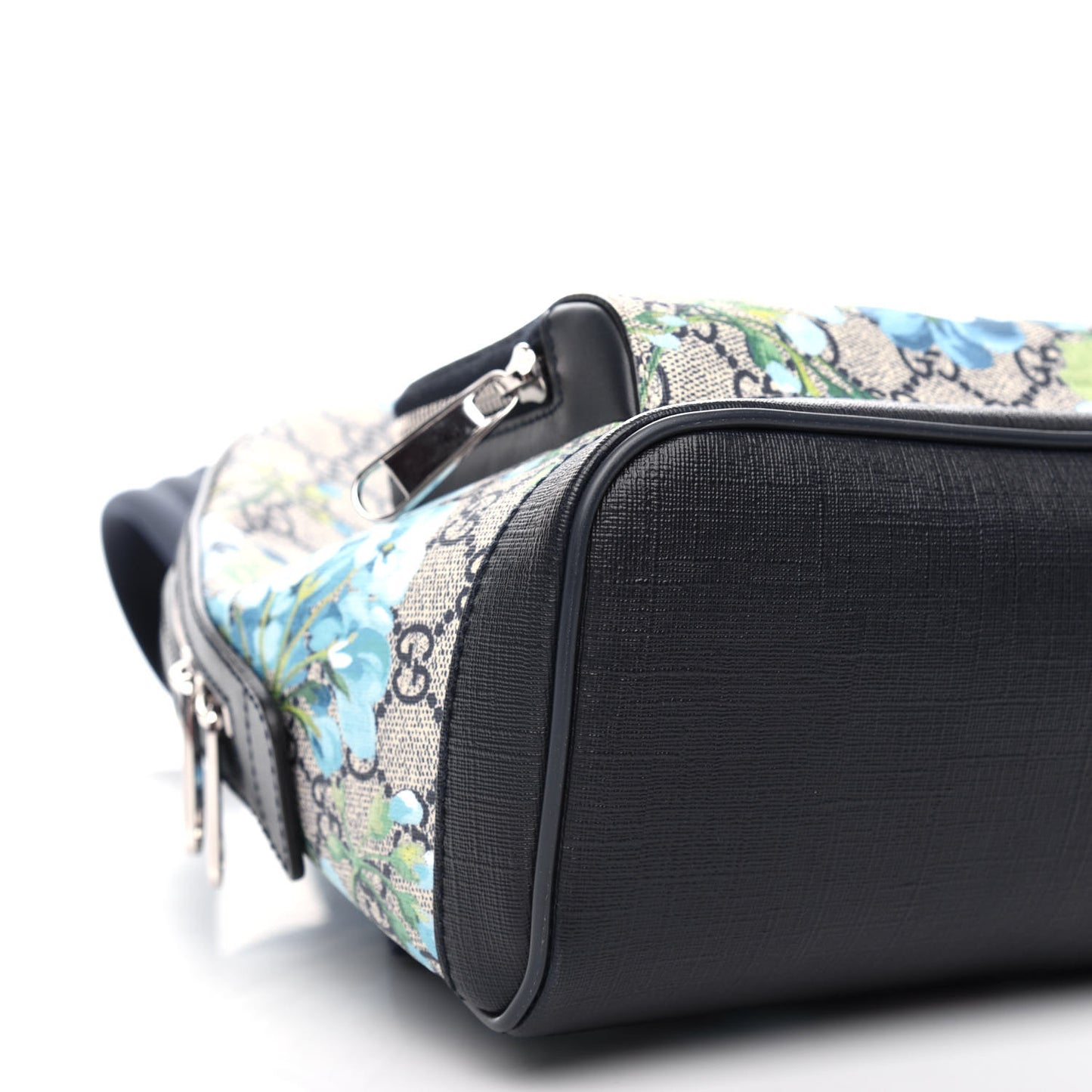 GG Supreme Monogram Blooms Small Day Backpack Blue