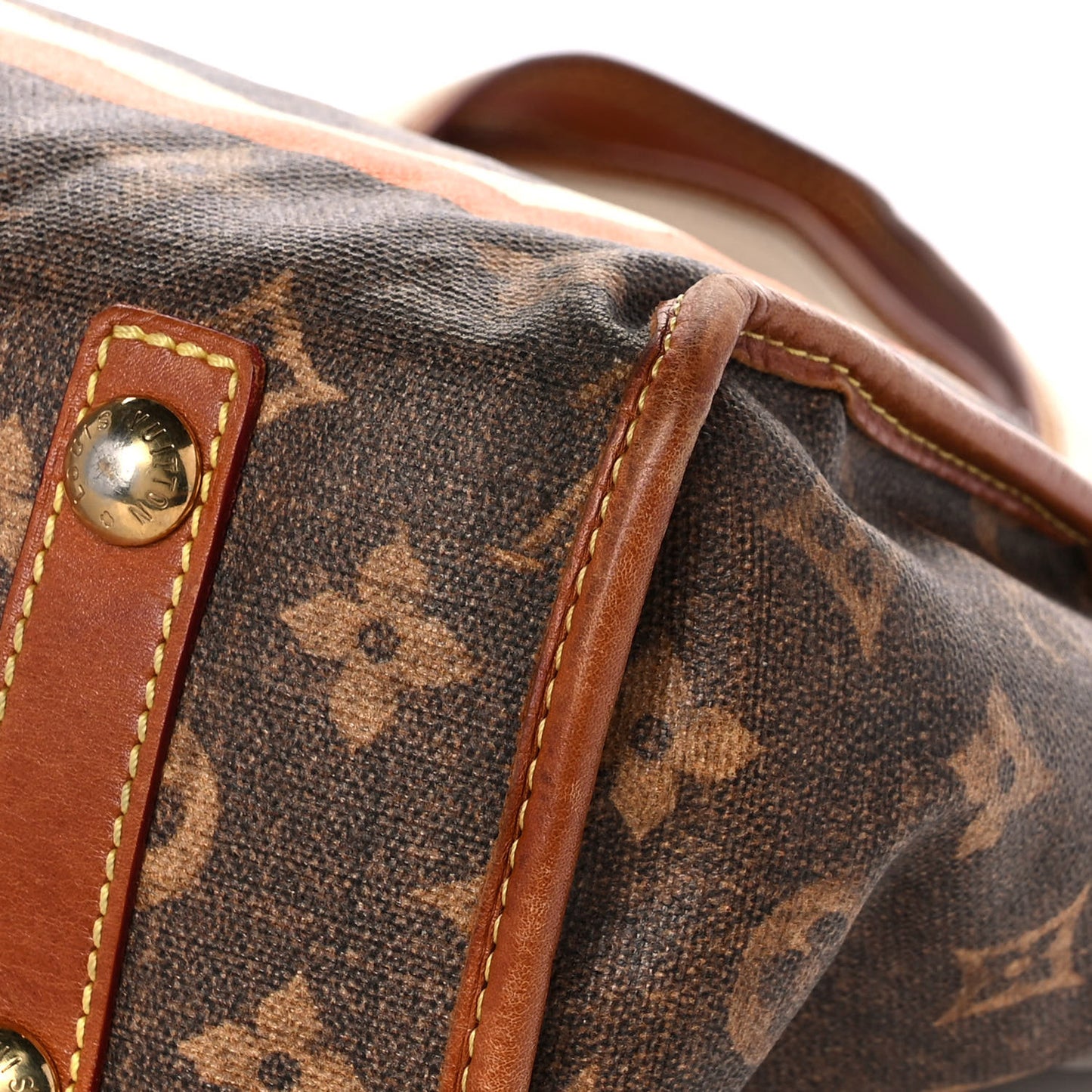 Monogram Rayures Tisse Sac PM