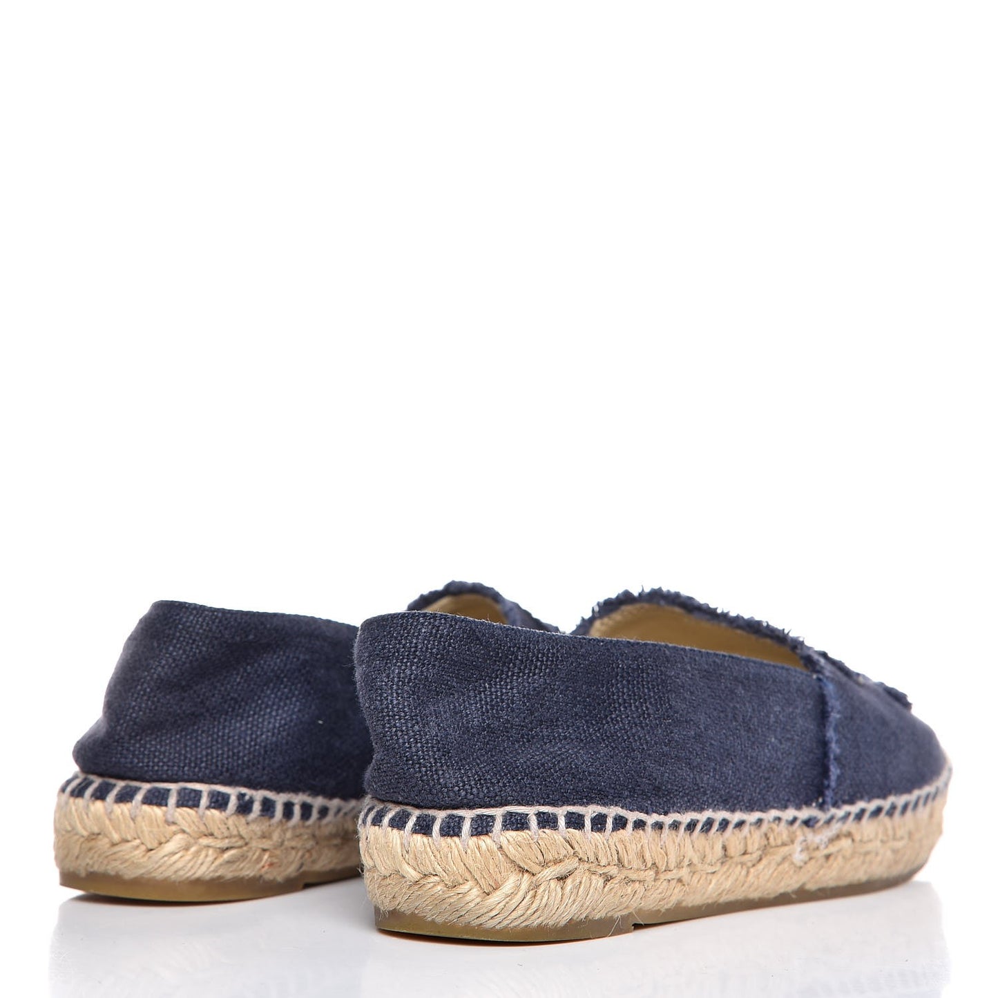 Linen CC Espadrilles 36 Blue Black