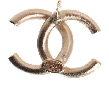 Chanel Crystal Baguette CC Earrings Gold Multicolor 5 of 6
