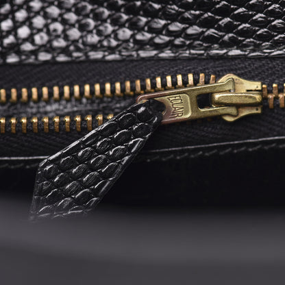 Hermes Lizard Kelly Sellier 32 Black 14 of 35