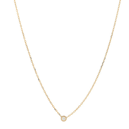 Cartier 18K Yellow Gold Diamond SM D'Amour Pendant Necklace 1 of 4
