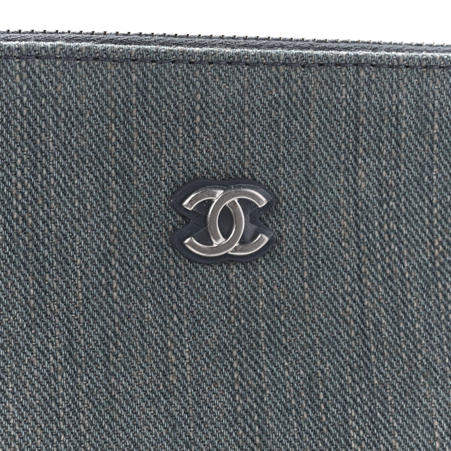 Denim Chanel 22 Removable Pouch Blue