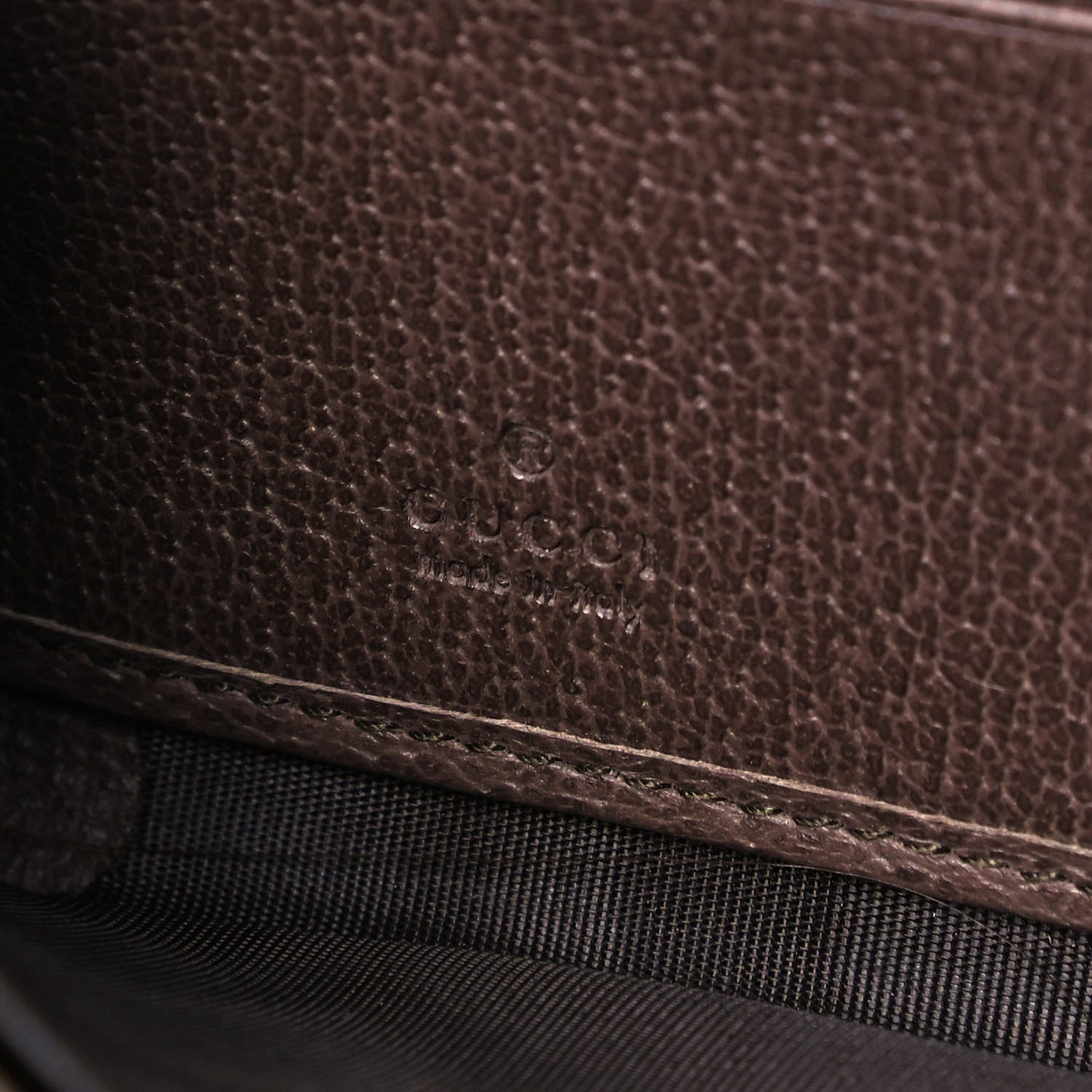 Gucci GG Supreme Monogram Web Ophidia Zip Around Wallet Brown 6 of 9