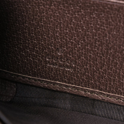 Gucci GG Supreme Monogram Web Ophidia Zip Around Wallet Brown 6 of 9