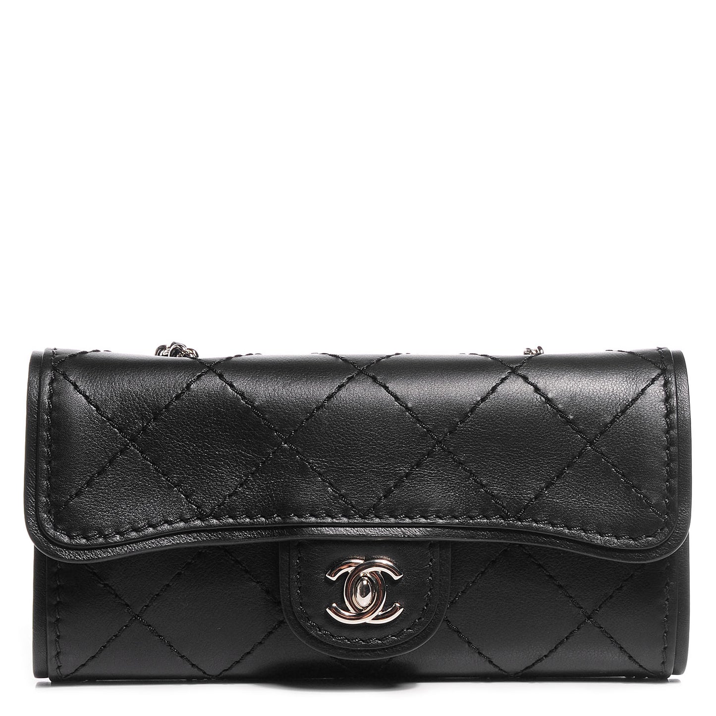 Calfskin Mini Flap Black