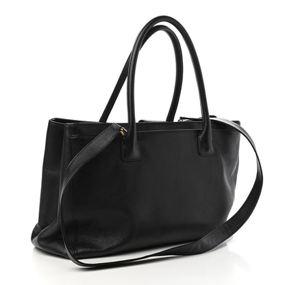 Chanel Calfskin Cerf Executive Shopper Tote Black 3 of 10