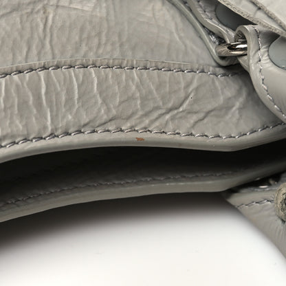 Balenciaga Matte Goatskin Rubber Covered Classic Hardware Mini City Gris Glace 12 of 14