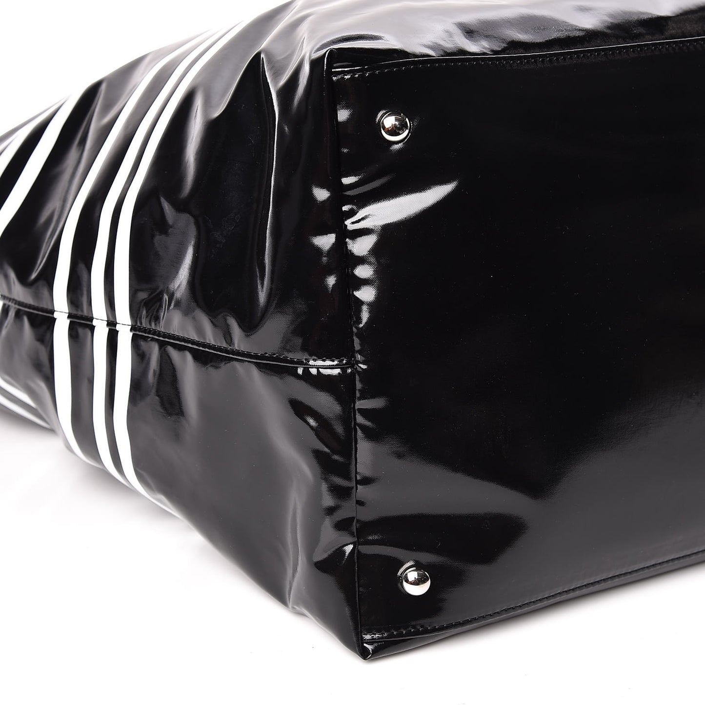 Vinyl Large La Pausa Bay Shopping Bag Black