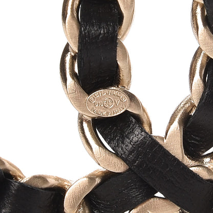 Chanel Lambskin Chain CC Brooch Black Gold 4 of 6