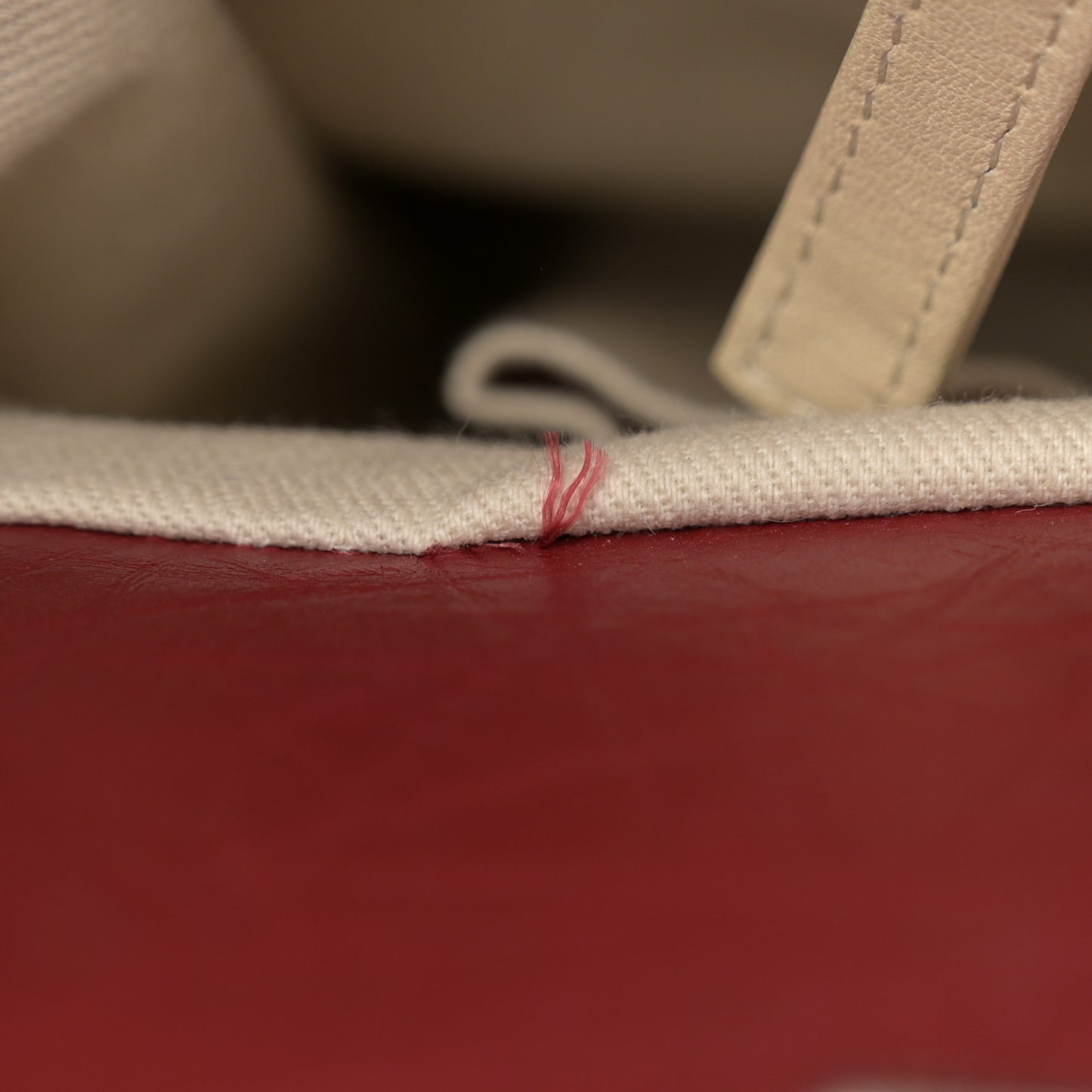Aged Calfskin Quilted Reissue 2.55 Tote Red
