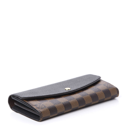 Louis Vuitton Damier Ebene Normandy Wallet Black 4 of 10