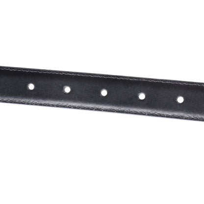 Celine Box Calfskin Medium 25mm Triomphe Belt 95 38 Black 4 of 7