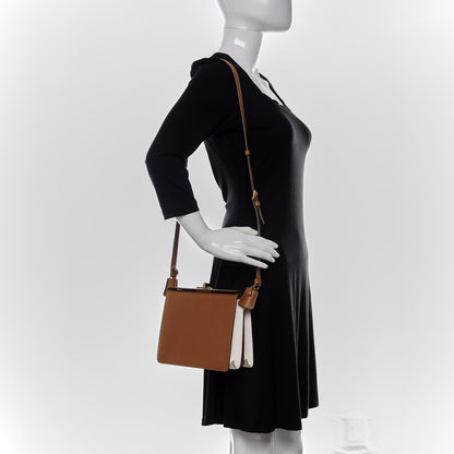 Prada Saffiano Crossbody Bag Caramel Bianco 2 of 12