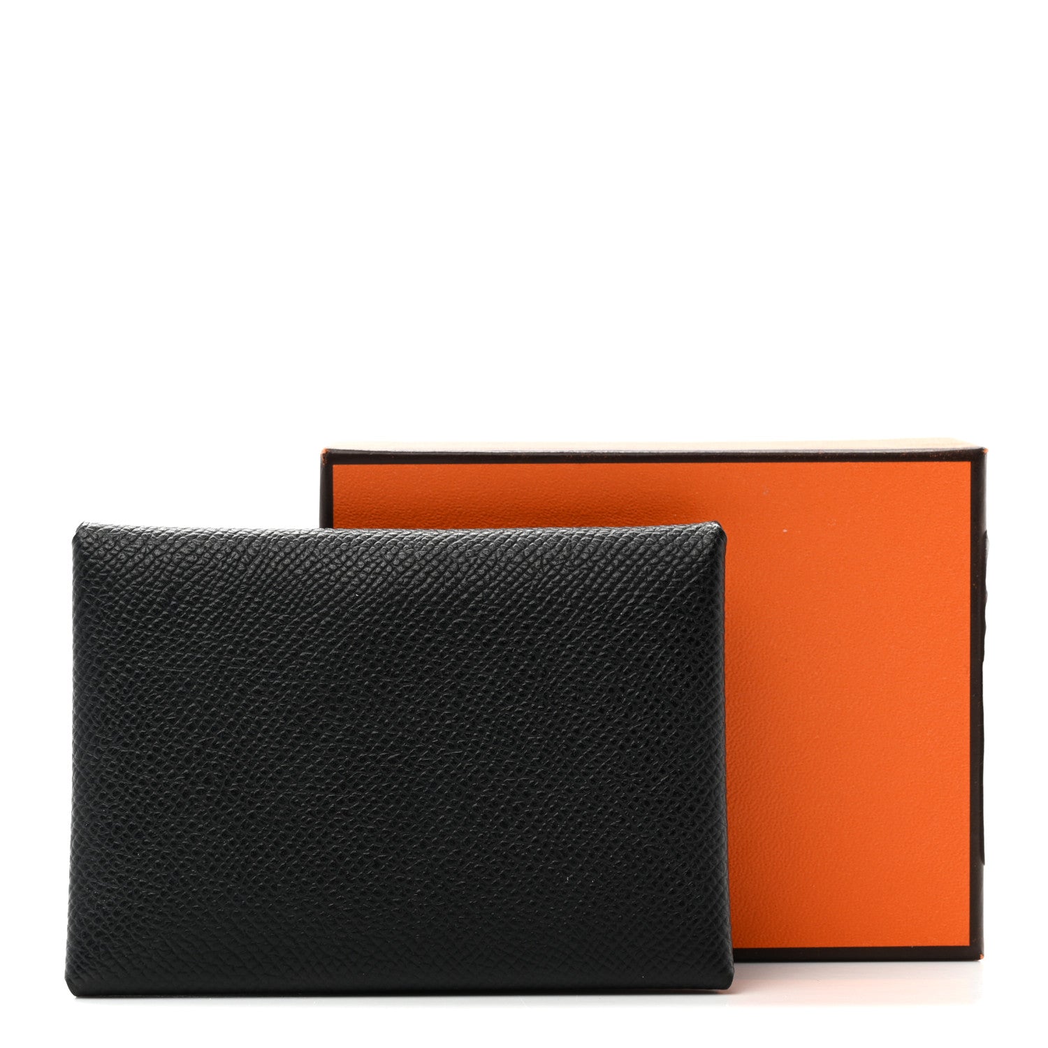 Hermes Epsom Calvi Duo Card Case Black 9 of 9