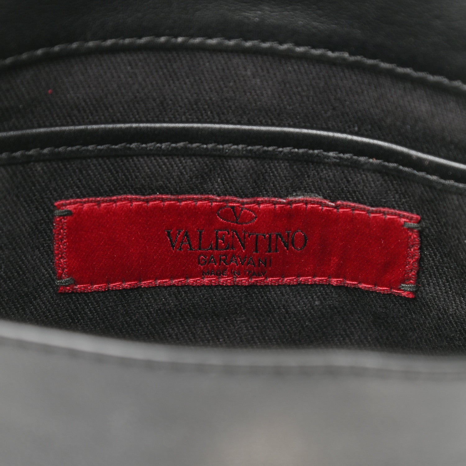 Valentino Garavani Vitello Mini Rockstud Flap Saddle Crossbody Bag Black 6 of 8