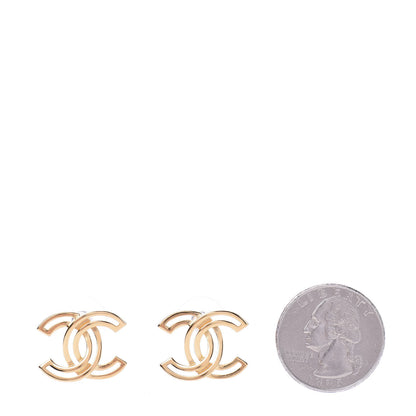Chanel Metal Obazine CC Earrings Gold 2 of 7