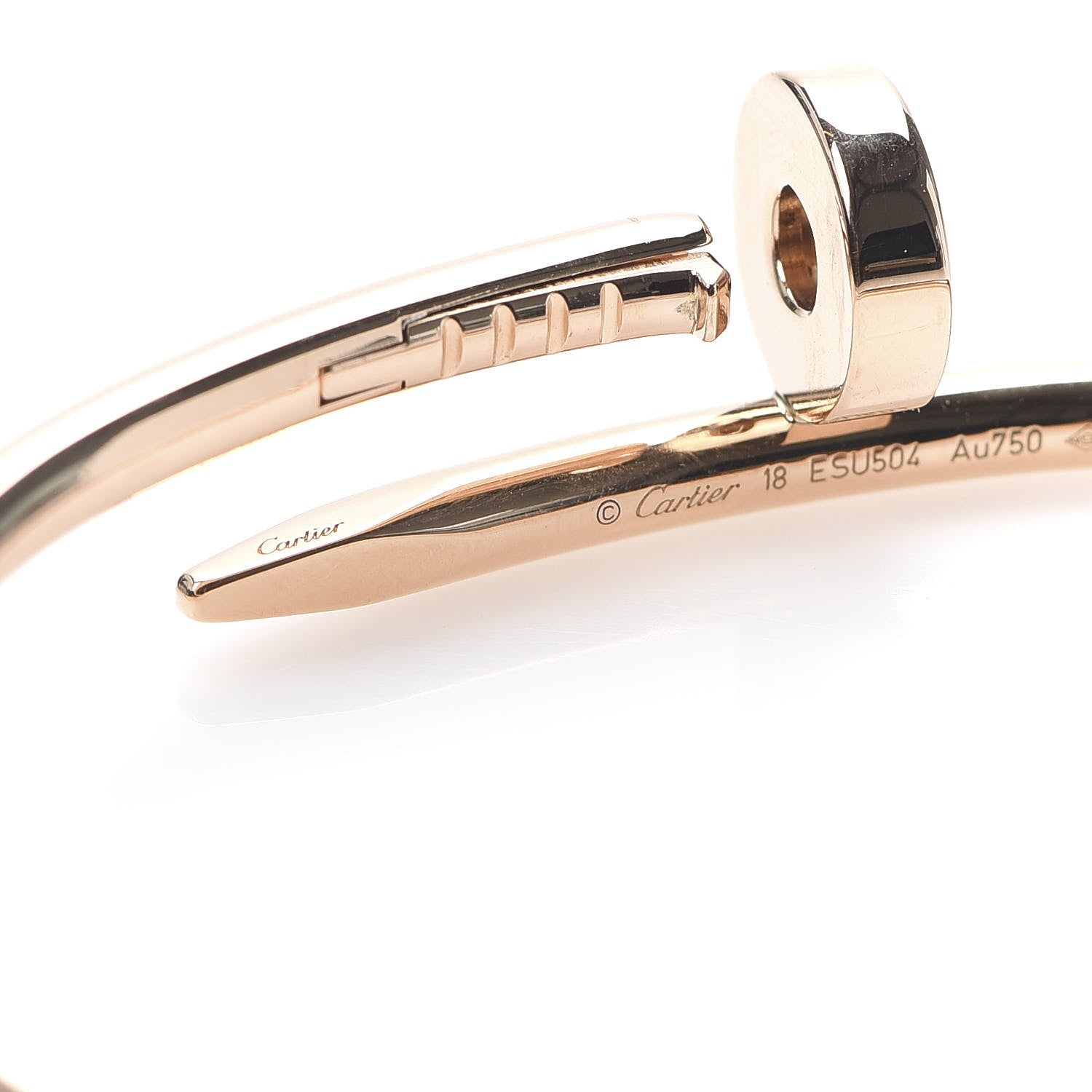 Cartier 18K Pink Gold Juste Un Clou Bracelet 18 5 of 6