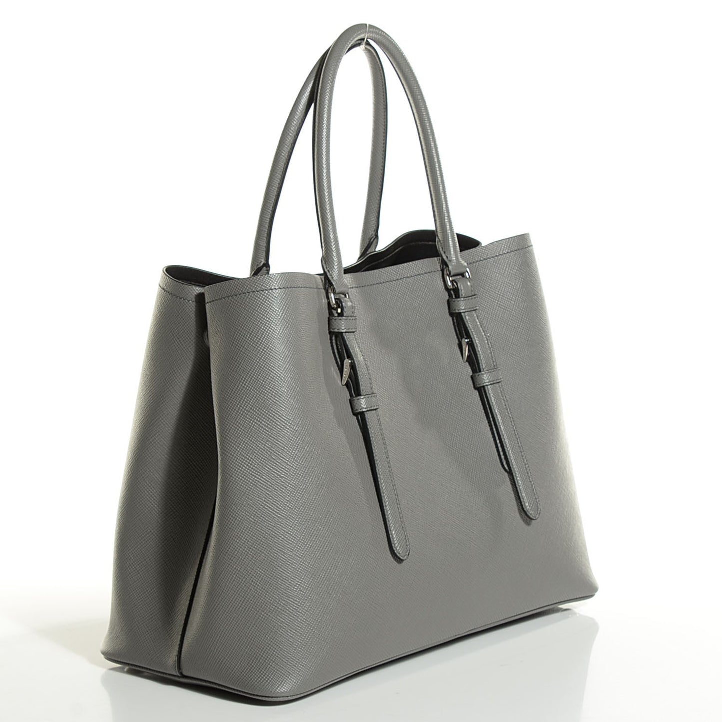 Saffiano Cuir Medium Double Handle Tote Marmo