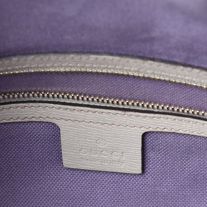 Gucci Canvas Flora Infinity Medium Nice Top Handle Dome Bag White 6 of 13