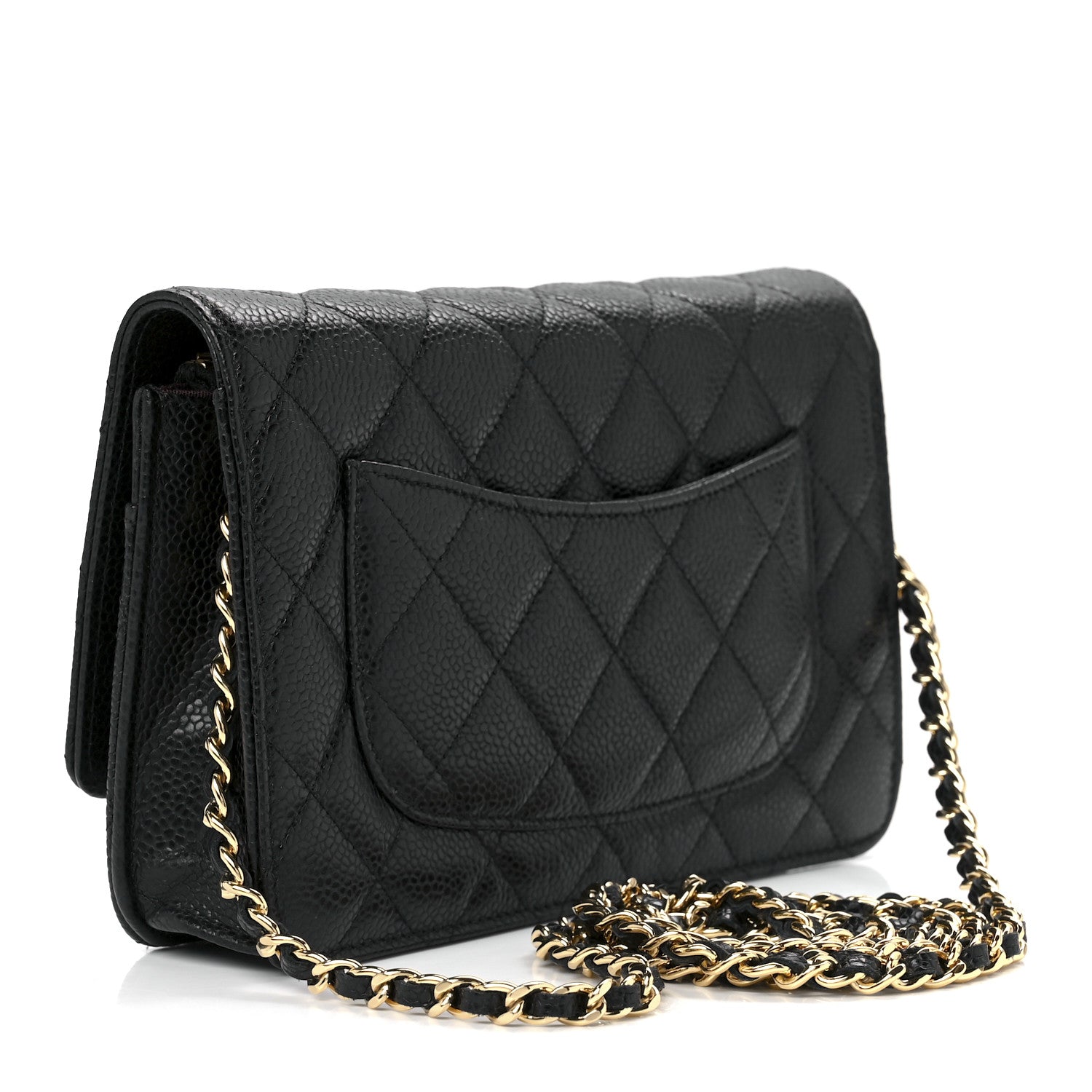 Chanel Caviar Quilted Wallet On Chain WOC Black 3 of 13