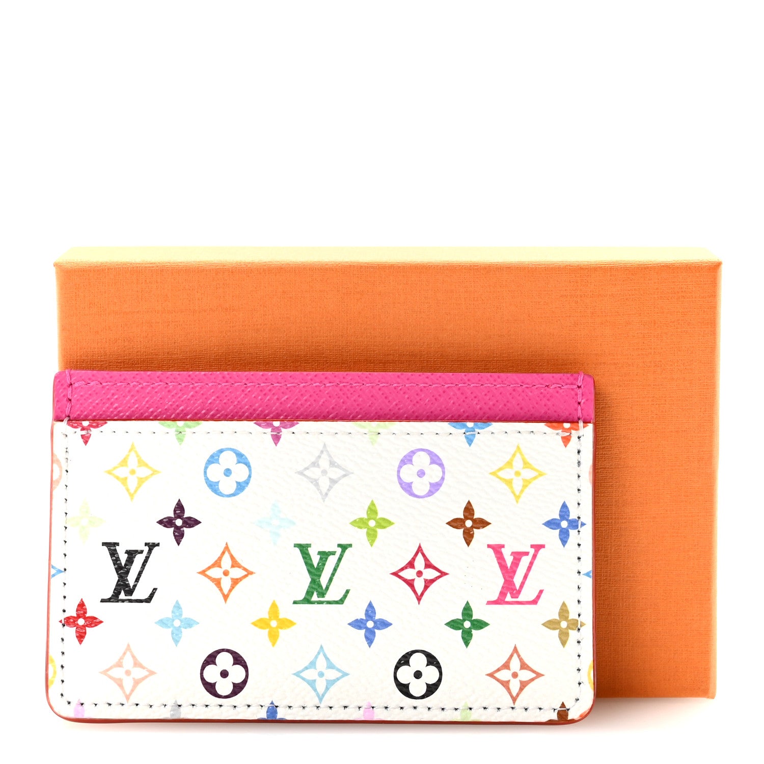 Louis Vuitton LV X TM Monogram Multicolor Card Holder Kawaii Pink 7 of 7