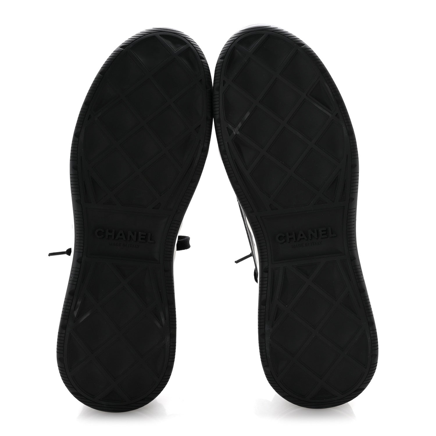 Chanel Velvet Calfskin Mixed Fibers CC Sneakers 41.5 Black 6 of 10