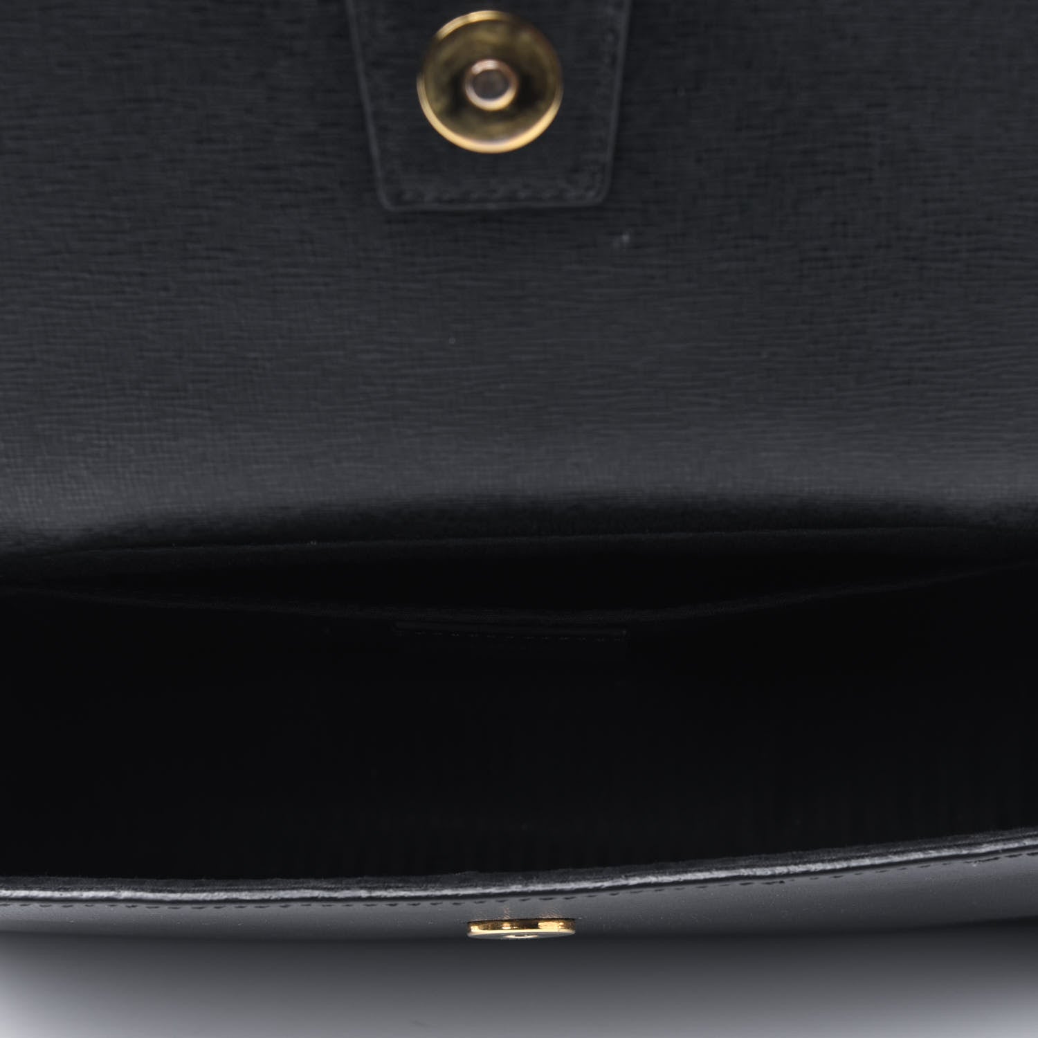Fendi Vitello Elite Flamingo Demi Jour Shoulder Bag Black 3 of 3