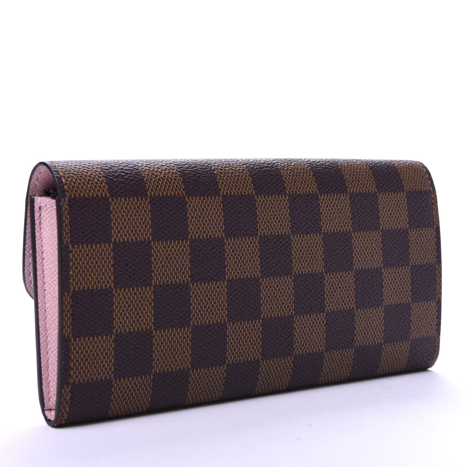 Louis Vuitton Damier Ebene Emilie Wallet Rose Ballerine 3 of 8