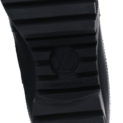 Louis Vuitton Suede Calfskin Jacquard Since 1854 Laureate Platform Desert Boots 39 Black 7 of 9