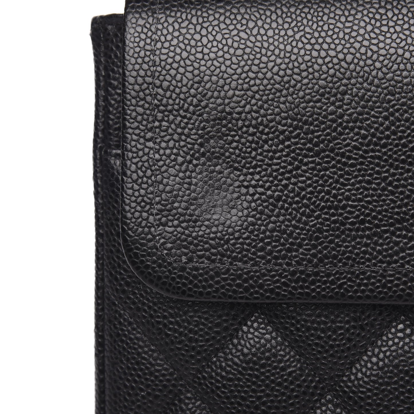 Caviar Quilted Maxi Double Flap Black