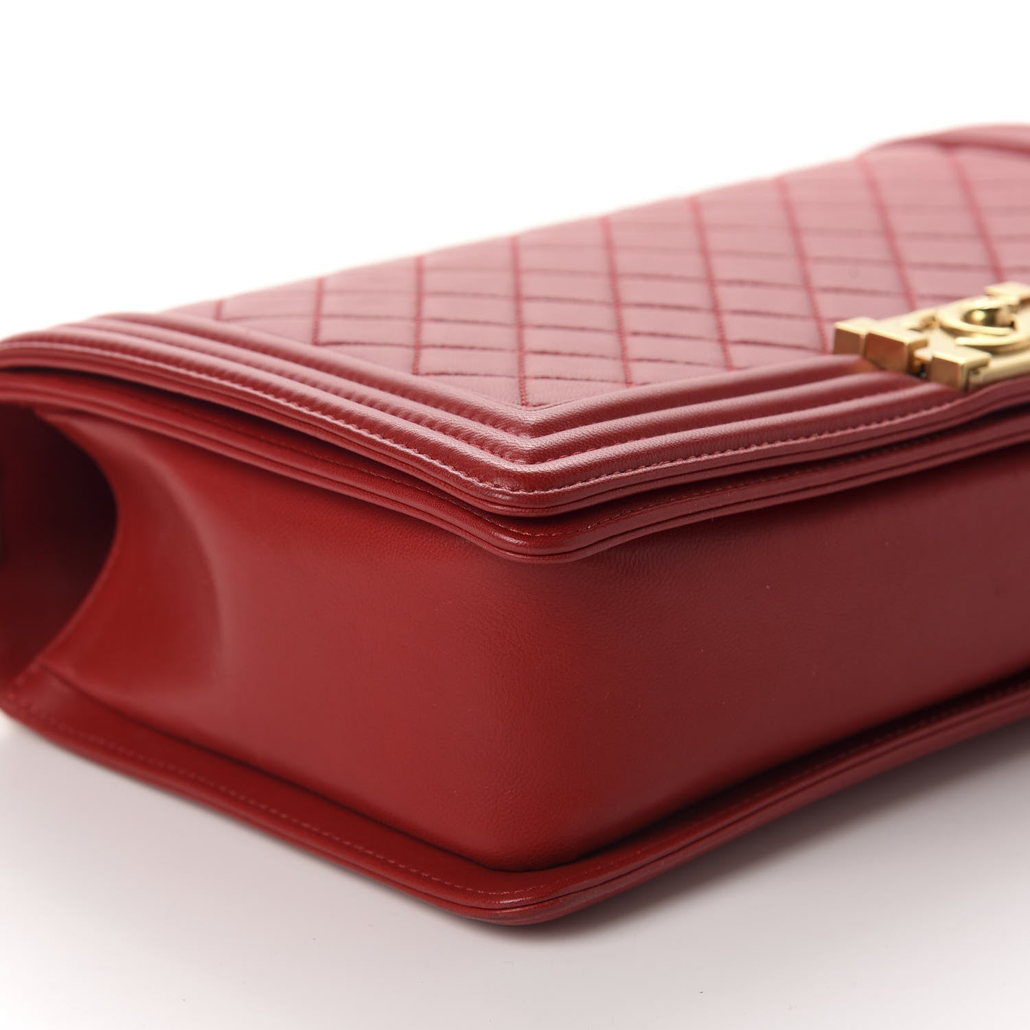 Chanel Lambskin Quilted New Medium Boy Flap Red 6 of 10