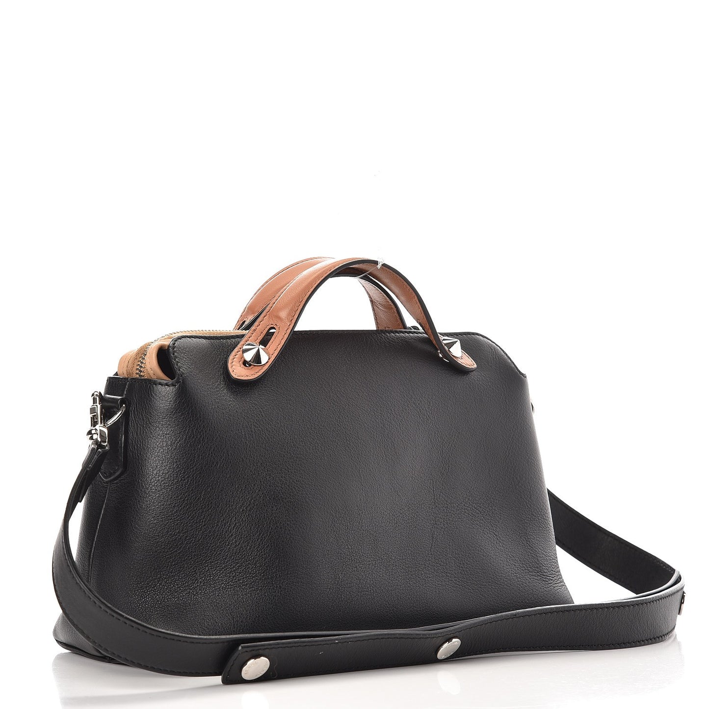 Vitello Dolce 4 Color Medium By The Way Boston Bag Black Verde Smeraldo Multicolor