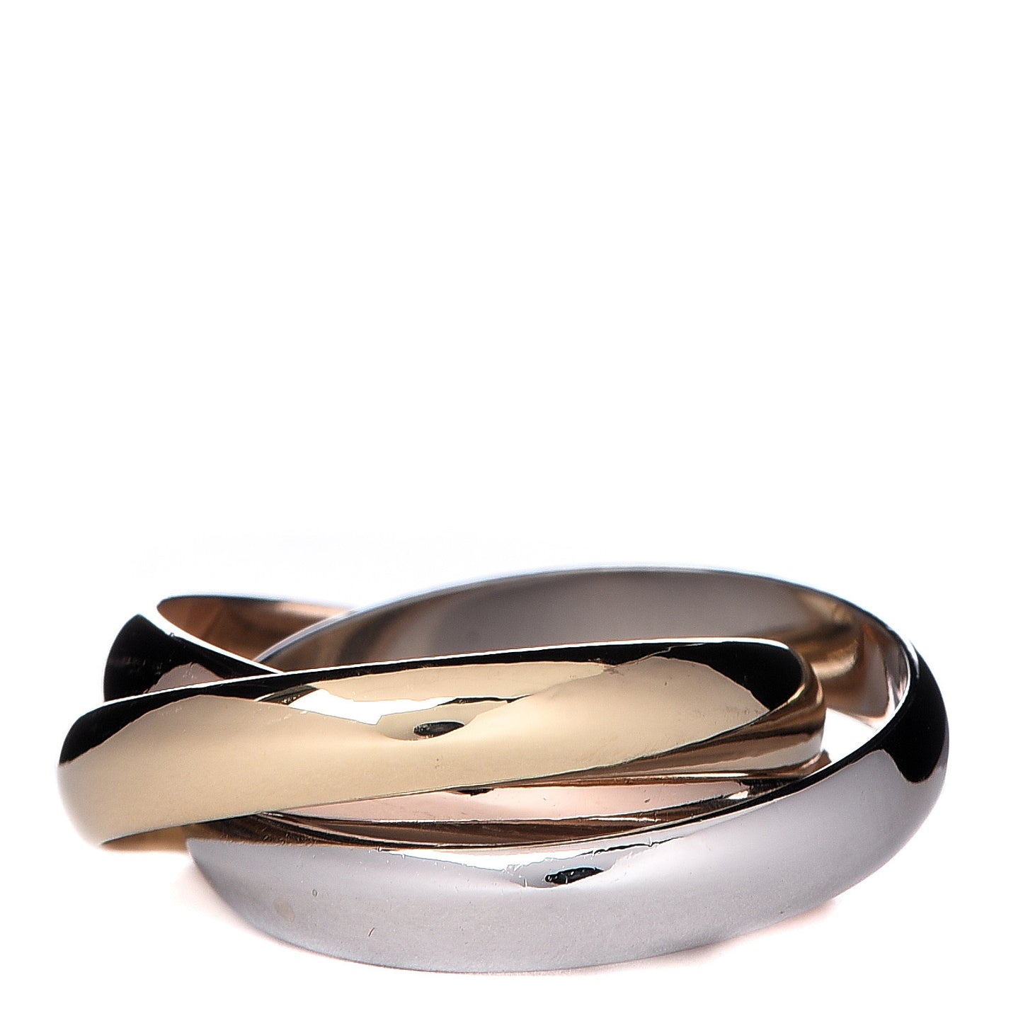 18K Pink Yellow White Gold Classic Les Must De Trinity Ring 51 5.75