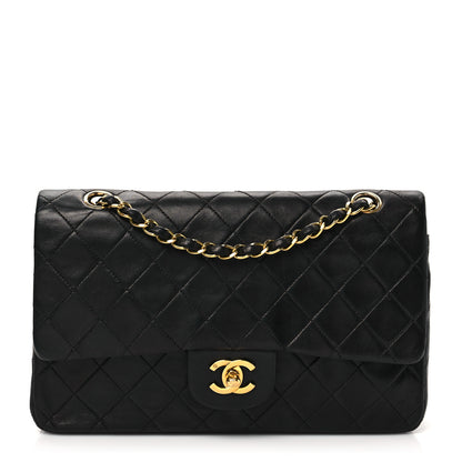 Chanel Lambskin Quilted Medium Double Flap Black 1 of 11