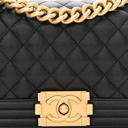 Chanel Caviar Quilted Small Boy Flap Black 8 of 11