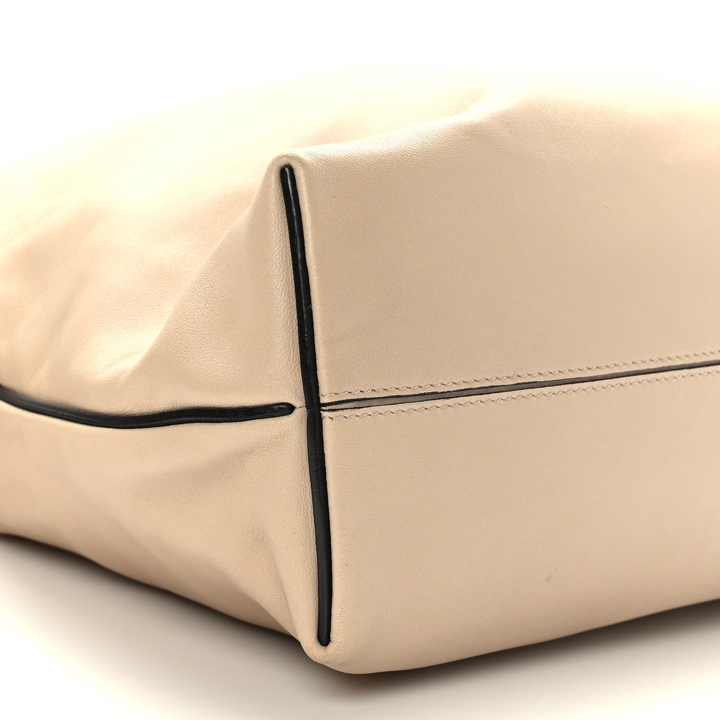 Calfskin Small Flamenco Knot Bag Ivory