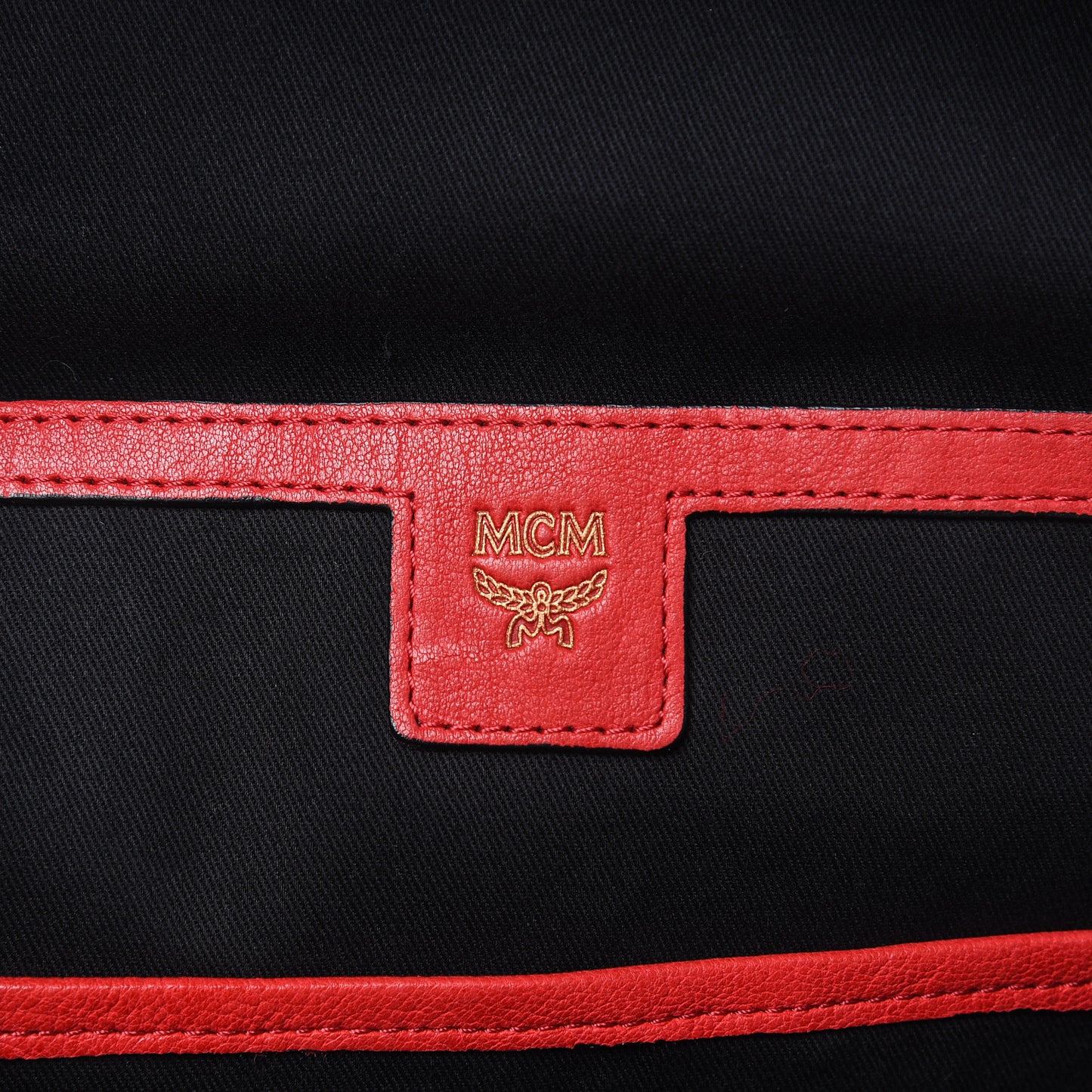 Lambskin Fox Fur Small Stark Insignia Backpack Red