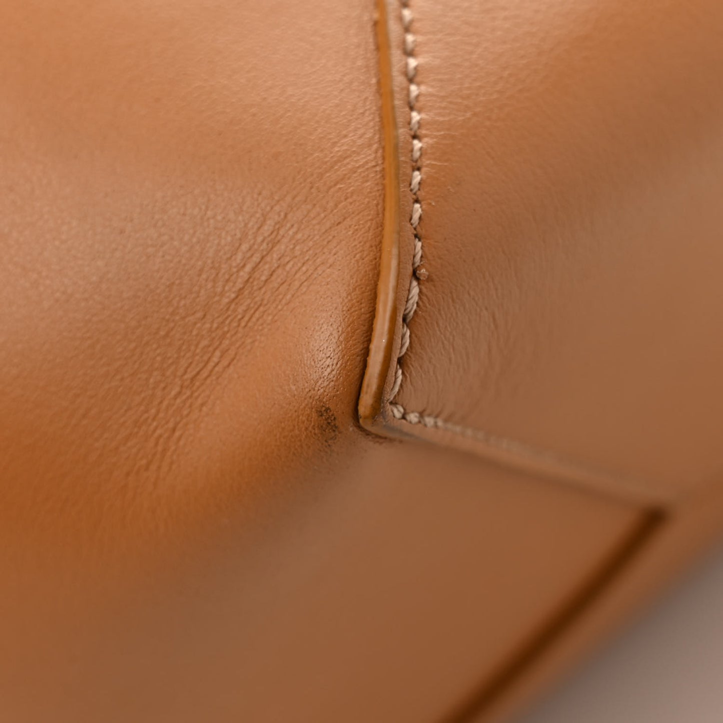 Shiny Calfskin Medium Puzzle Fold Tote Warm Desert