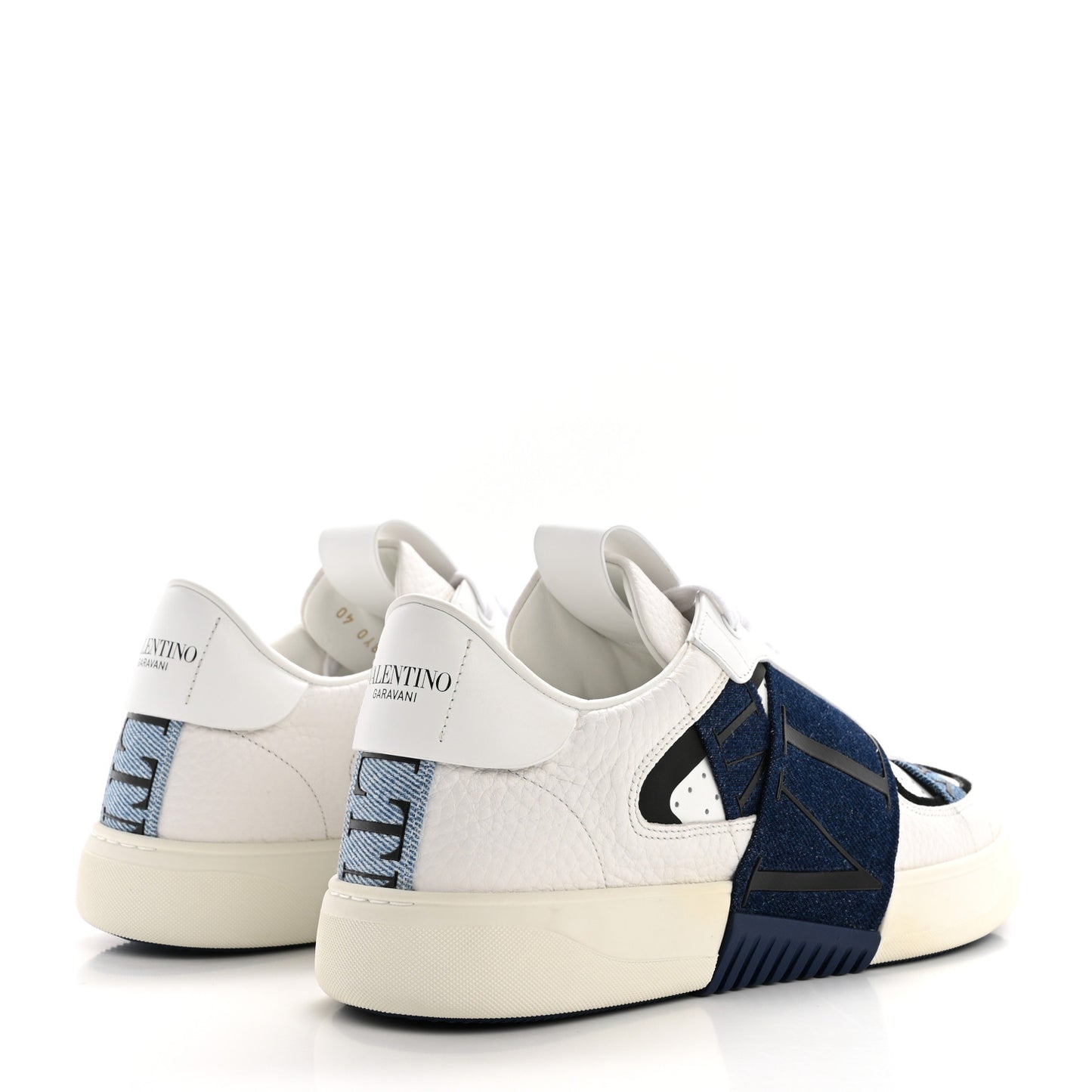 Calfskin VL7N Sneakers 40 Denim Blue