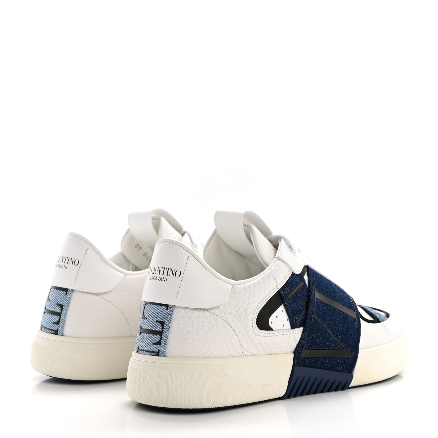 Valentino Garavani Calfskin VL7N Sneakers 40 Denim Blue 4 of 11