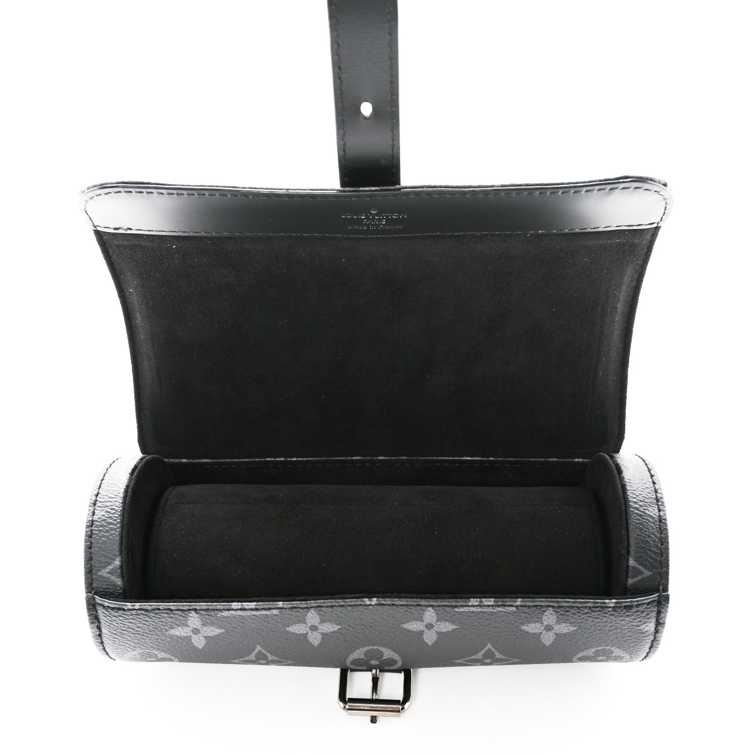 Louis Vuitton Monogram Eclipse 3 Watch Travel Case 6 of 10