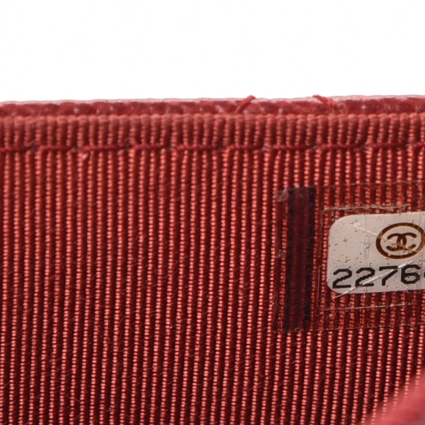 Caviar Quilted Wallet on Chain WOC Red