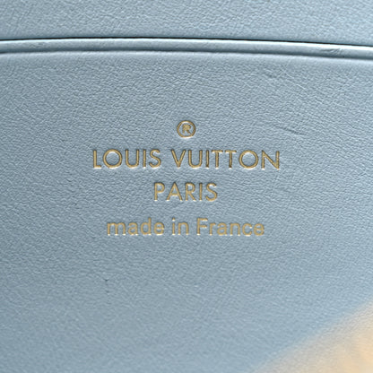 Louis Vuitton Calfskin New Wave Zipped Pochette Porcelain Blue 6 of 13