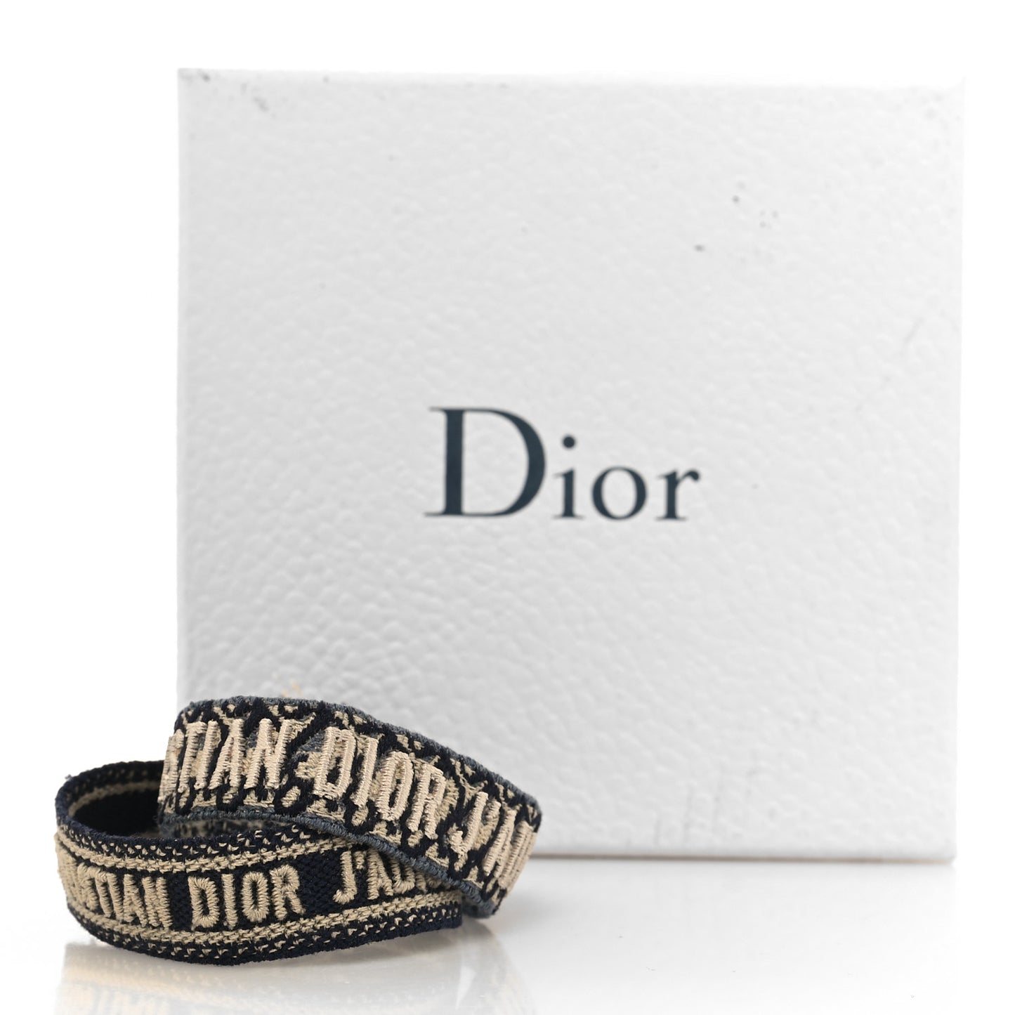 Woven Cotton J Adior Friendship Bracelet Set Navy