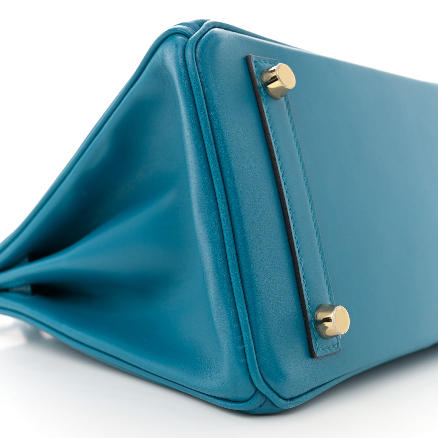Hermes Tadelakt Birkin 25 Bleu Izmir 9 of 12