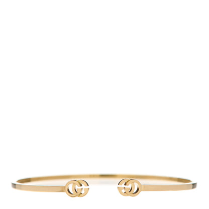 Gucci 18K Yellow Gold GG Running Cuff Bracelet 1 of 4