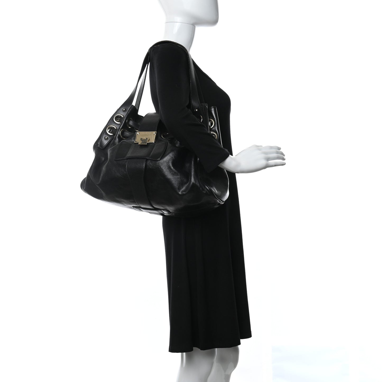 Calfskin Ramona Tote Black