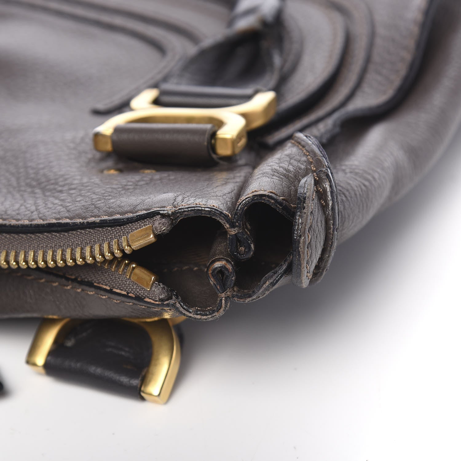 Chloe Calfskin Medium Marcie Satchel Ash 8 of 30
