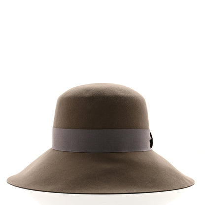Hermes Rabbit Felt Farrah Clou De Selle Hat 58 Etoupe 6 of 8